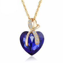 Austrian Crystal Heart Pendant Necklace